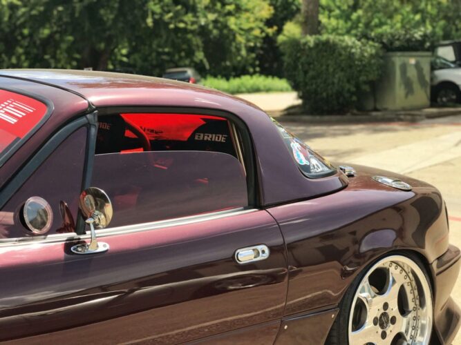 Red Car Exterior with auto services Lewisville TX